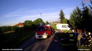 preview picture of video 'Wypadek drogowy w Zbroszy Dużej'