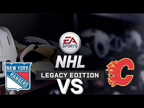 NHL Legacy Edition PS3 New York Rangers VS Calgary Flames