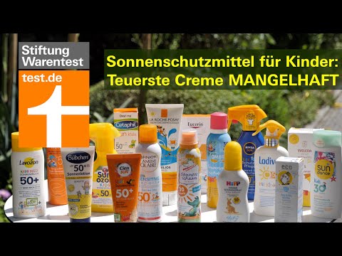 Test Kinder-Sonnenschutzmittel: Teuerste Sonnencreme ist mangelhaft (Stiftung Warentest)