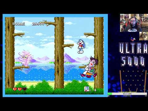 Tiny Toon Adventures: Buster's Hidden Treasure (genesis) Real Hardware UN5k Let's Play