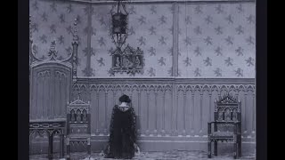 Hamlet [Amleto] (1910) by Mario Caserini, Clip: Ophelia prays and Polonius gets it! (+ ghost again!)