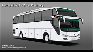Cara Membuat Vector Bis di Photoshop (Medium Bus) #Part1