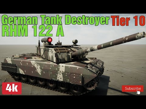 Tier 10 RHM 122 A. German Tank Destroyer Tech Tree.