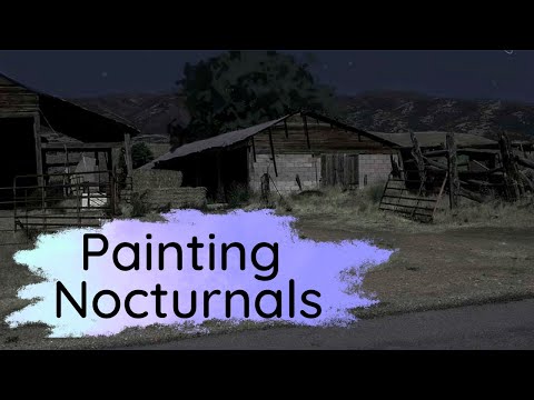 Night Landscape Painting Tutorial