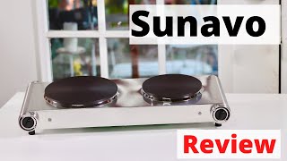 SUNAVO ❤️ Portable Electric 2 Burner Hot Plate - Review ✅ Discount Code !!!