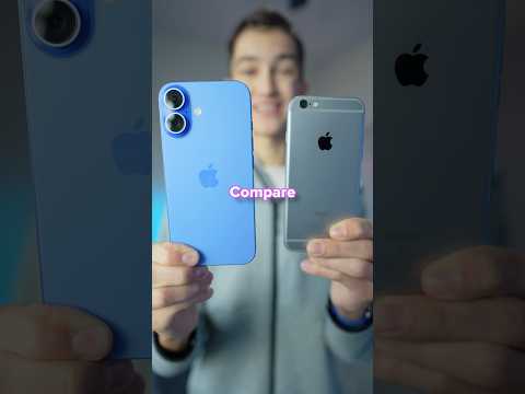 iPhone 16 vs 6 in 2025😳#iphone
