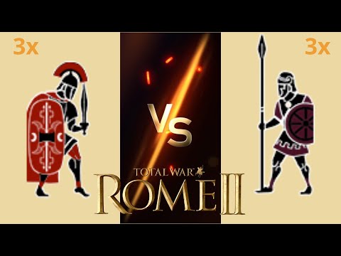 Can 3 Praetorian Guards Beat 3 Thorax Pikemen in Total War: Rome 2?