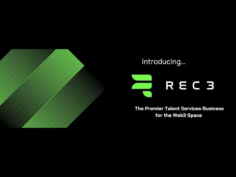 Introducing Rec3: The Premier Talent Services Business for the Web3 Space
