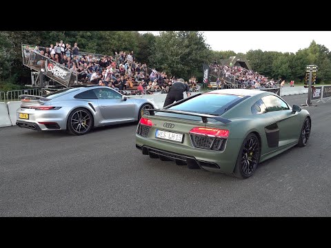 Audi R8 V10 Plus vs Porsche 992 Turbo S