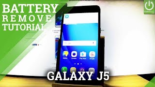 SAMSUNG Galaxy J5 (2016) How to Open Back Cover And Remove Battery