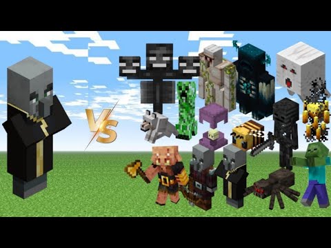 Evoker vs Every mob in Minecraft (Java  Edition) - Minecraft 1.21 Evoker vs All Mobs