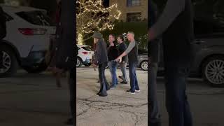 Donnie Vie and Chip Z&#39;Nuff awkward run in outside club after Donnie’s show near Chicago 4/9/22.