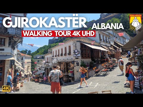 Walking Tour in Gjirokastër, Albania 🇦🇱 | Old Town, Stone Streets & Sunset Views