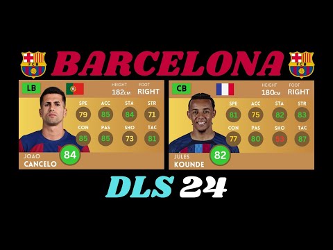 DLS 24 | NEW UPDATE BARCELONA PLAYERS RATING PREDICITON IN DREAM LEAGUE SOCCER 2024!