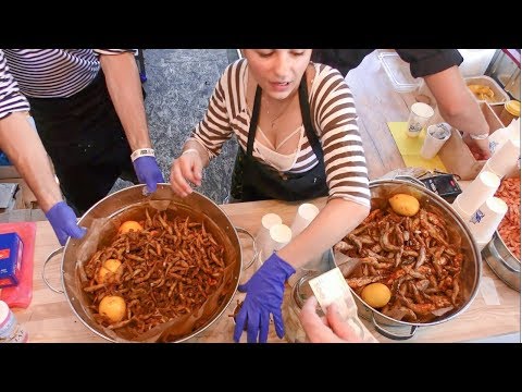 Cooking Fried Fish. Kiev Street Food, Ukraine