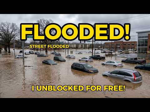 Blocked Culvert Unleashes a Massive Flood Drainage Flow