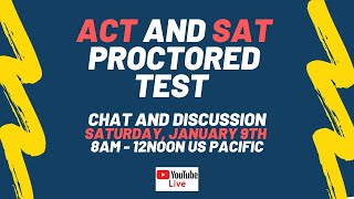 Live Discussion for the Star Tutors ACT, SAT, and PSAT Virtually Proctored Exams