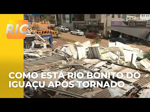 Tornado no Paraná: Veja como amanheceu a cidade de Rio Bonito do Iguaçu