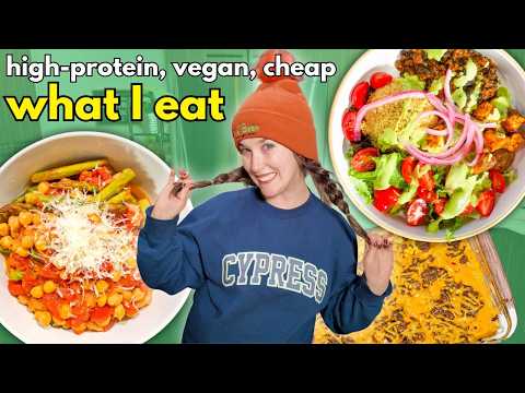 What I Eat in a Day (REALISTIC) Cheap and delicious high protein meals 💪🏼