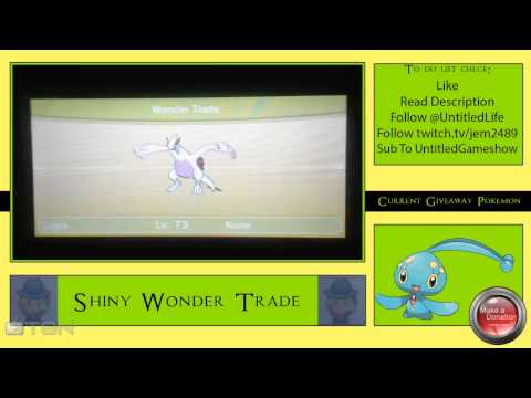 LUGIA ★ shiny wonder trade Mondays pokemon x and y