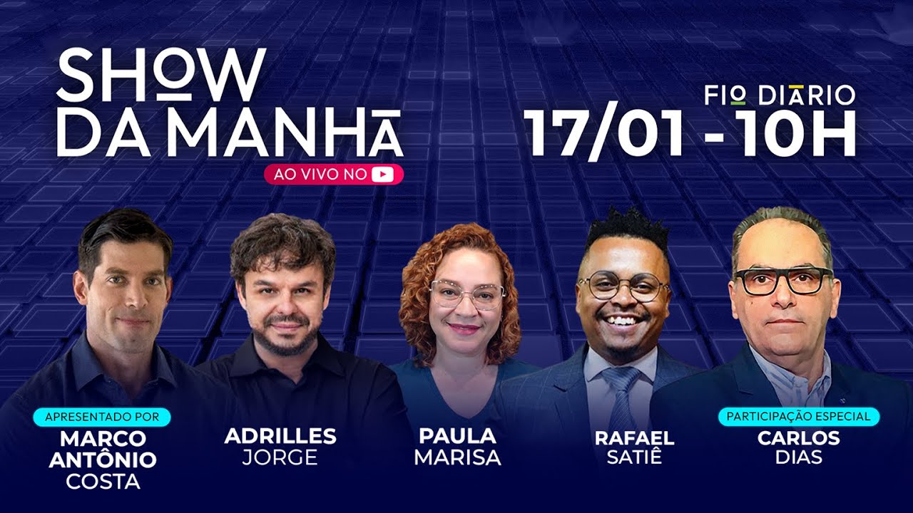 SHOW DA MANHÃ - MICHELLE BOLSONARO NA POSSE DE TRUMP: REVÉS PARA O CONSÓRCIO? - 17/01/2025