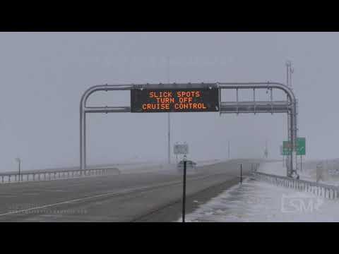 04-06-2021 Midwest, WY - Spring Snow on Interstate 25