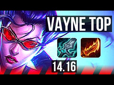 VAYNE vs AATROX (TOP) | 6 solo kills, 500+ games, 10/3/5 | EUW Grandmaster | 14.16