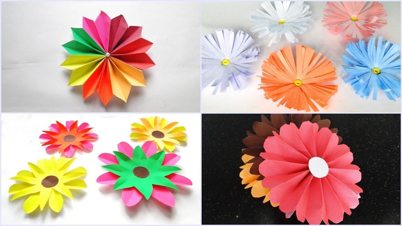 4 Pretty Paper Flowers