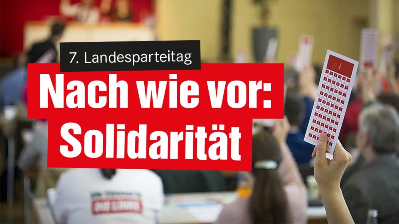 Still: Solidarity! State Party Congress DIE LINKE. Berlin