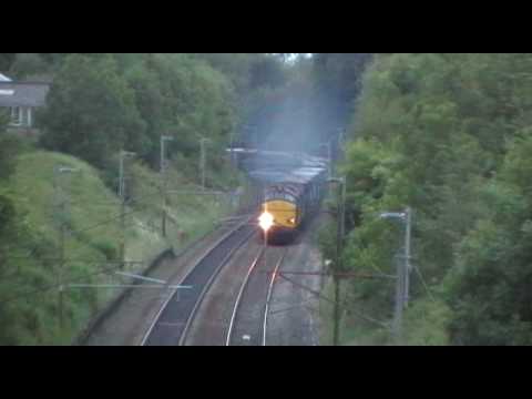 DRS 37611/37603 4M82 containers south of Lancaster 15/6/10
