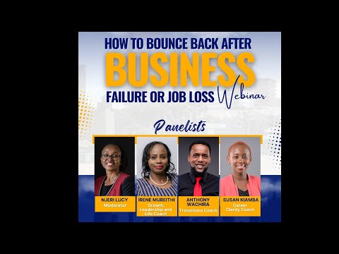 How to bounce back from job loss or business failure
