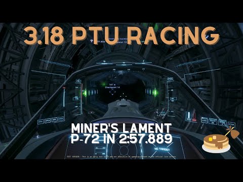 Star Citizen: 3.18 PTU Racing - Miner's Lament P-72 Platinum Finish