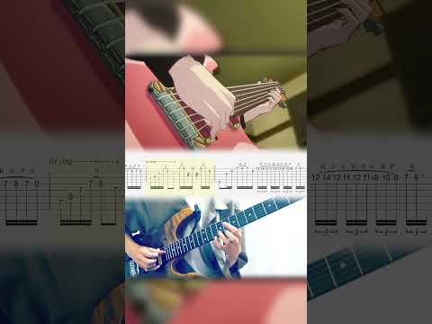 ロックは淑女の嗜みでして EP 7 Guitar Solo Guitar Cover ギター弾いてみた (TAB) / Rock Is a Lady's Modesty EP7