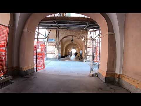 A daytime walk in the town of Fossano