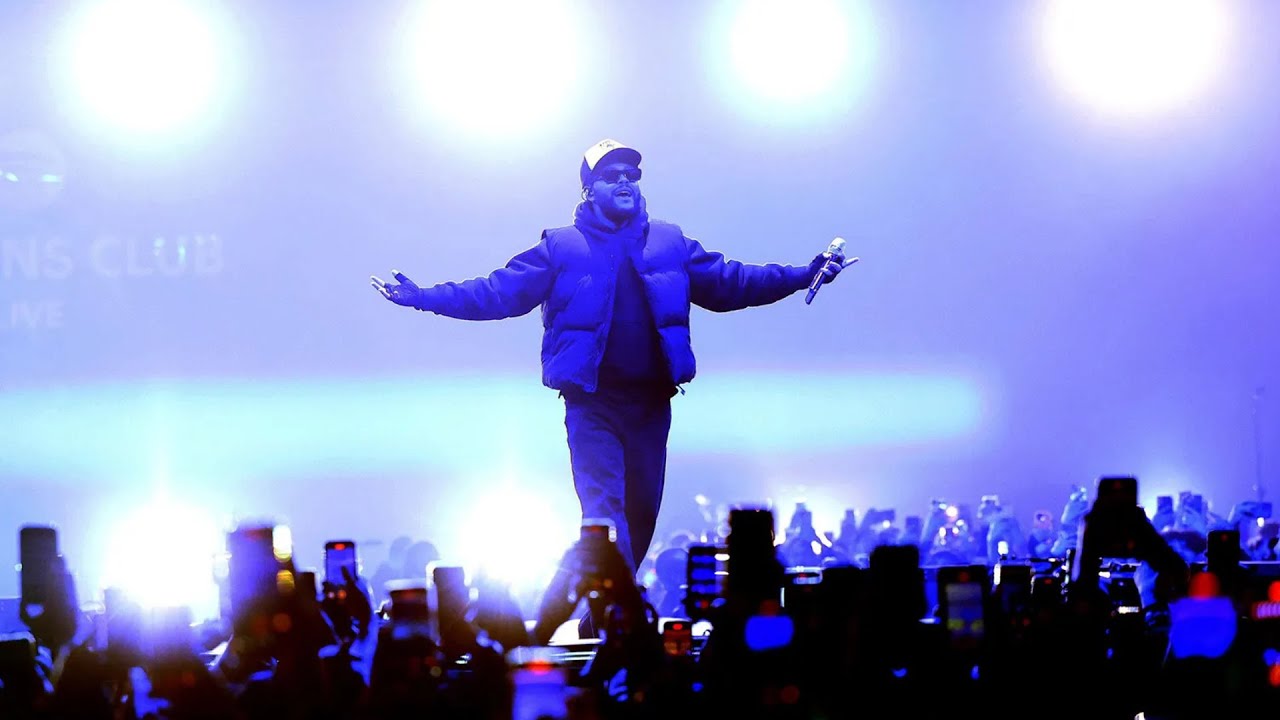 spotify billions club live with the weeknd but im six drinks in and my phone ran out of storage :(