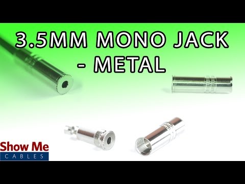 3.5mm Metal Mono Jack - DIY Project to Repair Your Audio Cable #983