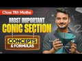 MOST IMPORTANT CONIC SECTION Concepts Formulas In 20 Mins Class 11th Maths Chapter 10