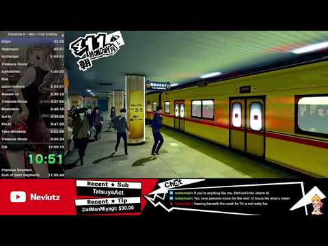 [WR] Persona 5 NG+ Speedrun 11:51:27 [Part 1]