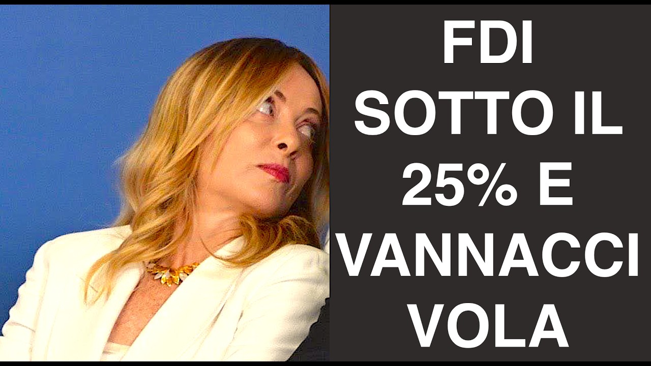 FDI SOTTO IL 25% E VANNACCI VOLA: DA ESCLUSO A COLUI CHE DECIDE CHI VINCE
