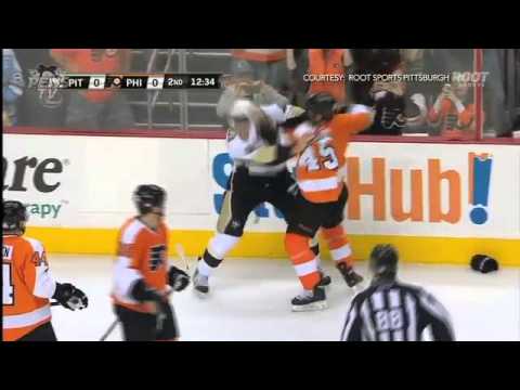 Pittsburgh Penguins @ Philadelphia Flyers Highlights 10/17/13