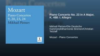 Piano Concerto No. 23 in A major K488 (Cadenza by Mozart) : I. Allegro - Cadenza - Tempo I