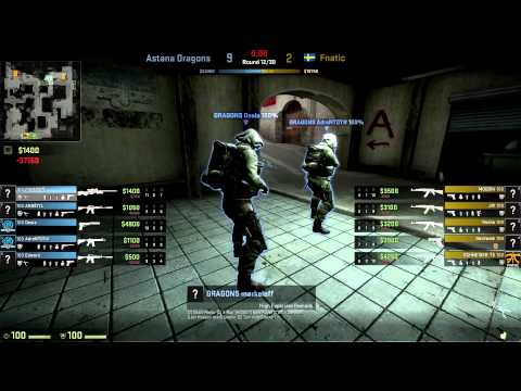 Astana Dragons vs Fnatic from ESWC 2013 dust2
