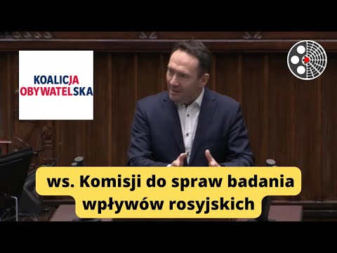 Tomasz Szymański krytykuje projekt ustawy jako 'maczugę polityczną'