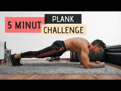 5 MINUTES - PLANK CHALLENGE * abdominal training *