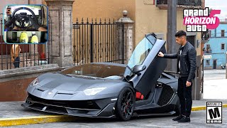 Lamborghini Aventador SVJ Gameplay | Forza Horizon 5 - 4K | Fanatec Wheel & Pedal Cam  Lamborghini Aventador SVJ Gameplay | Forza Horizon 5 - 4K | Fanatec Wheel & Pedal Cam