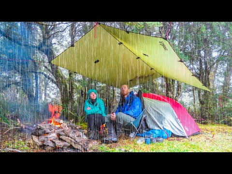 Tent Camping in the Rain