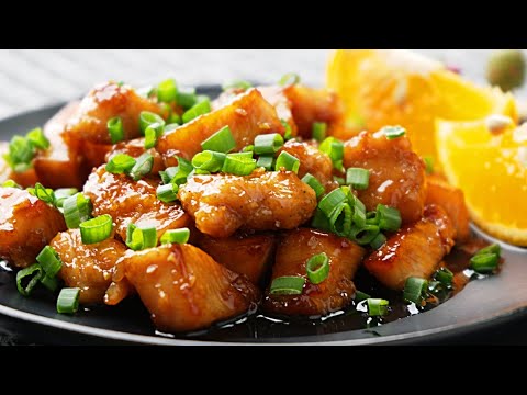 Honey garlic chicken recipe 🇨🇦 - Canadian street food