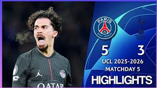 PSG vs TOTTENHAM 5-3 |2025 ChampionsLeague | Match Highlights | Goalxplorer 2025