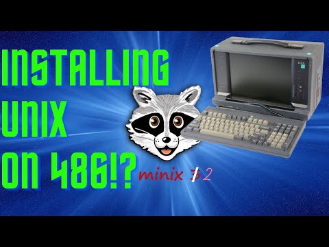 Installing UNIX [Minix] on a 486 in 2o24!