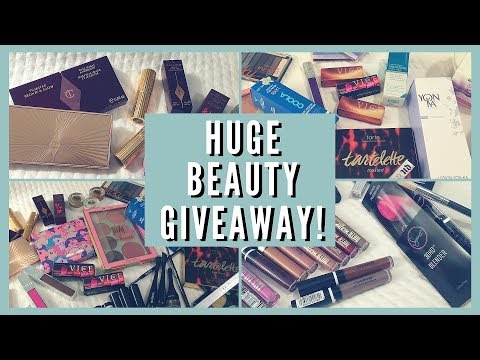 Big Makeup Giveaway 2018 | 2 Year YouTube Anniversary THANK YOU!! Video